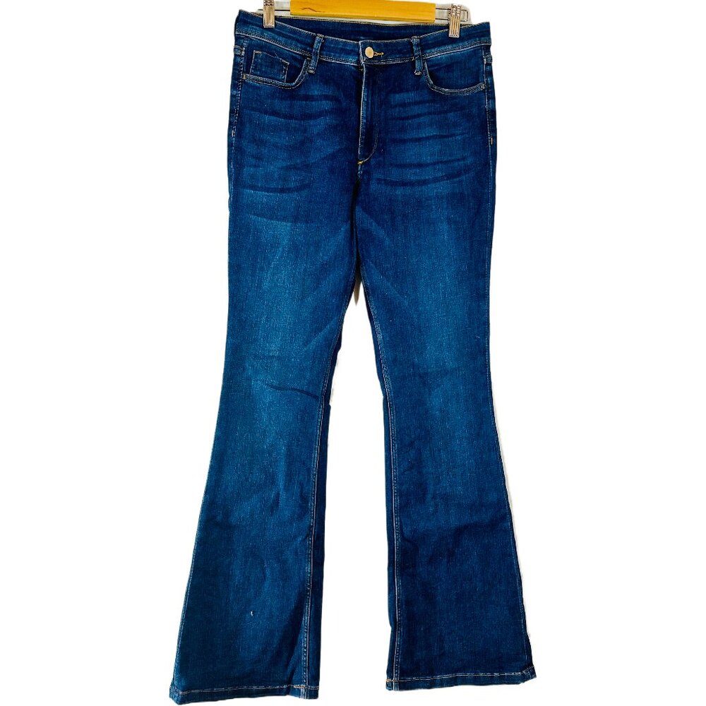 H&M Navy Flared Jeans - Size 10